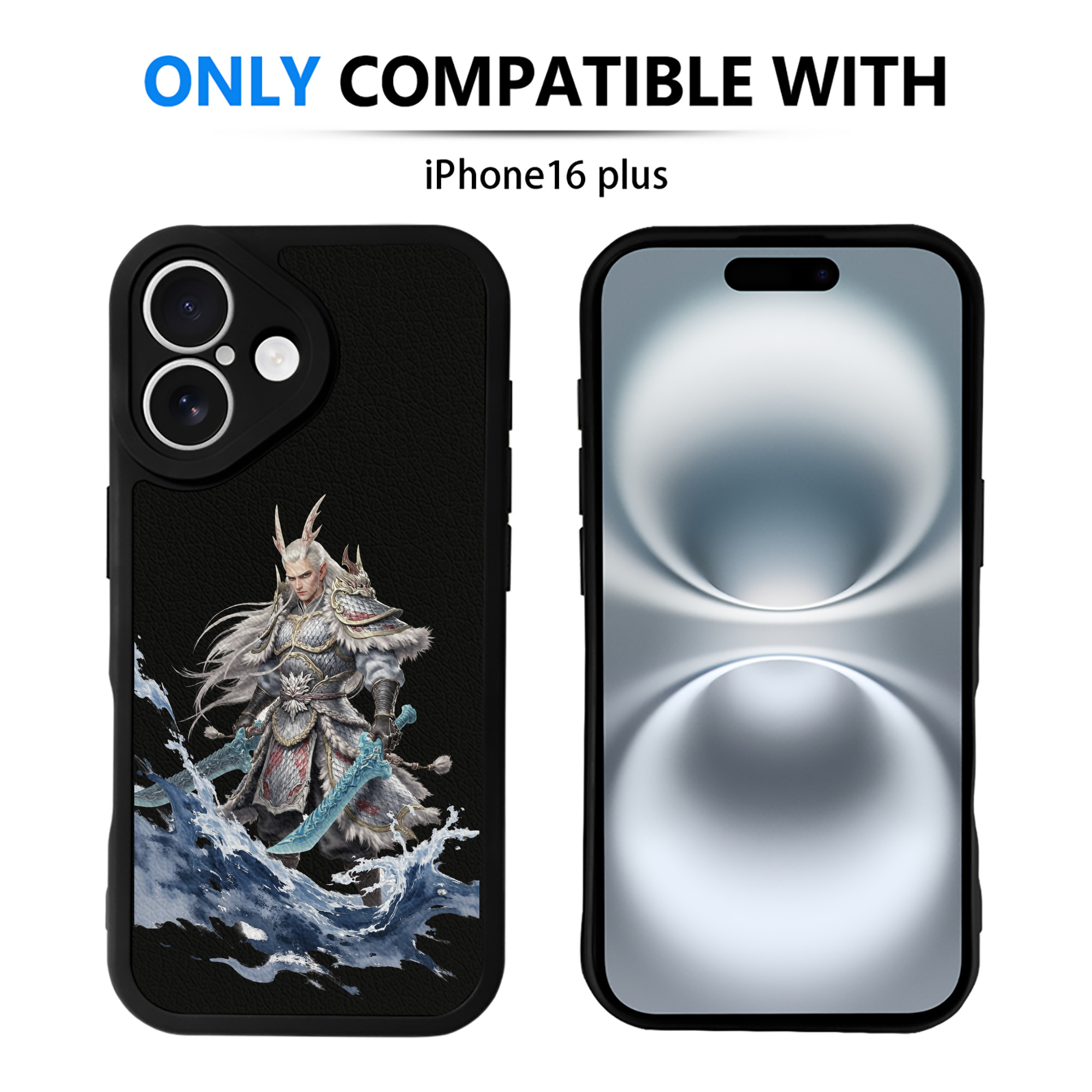 （画像用） Ne Zha 2 ナタ 魔童の大暴れ 【iPhone 16シリーズ対応】シリコンスマホケース（レザー調） 材質：シリコン